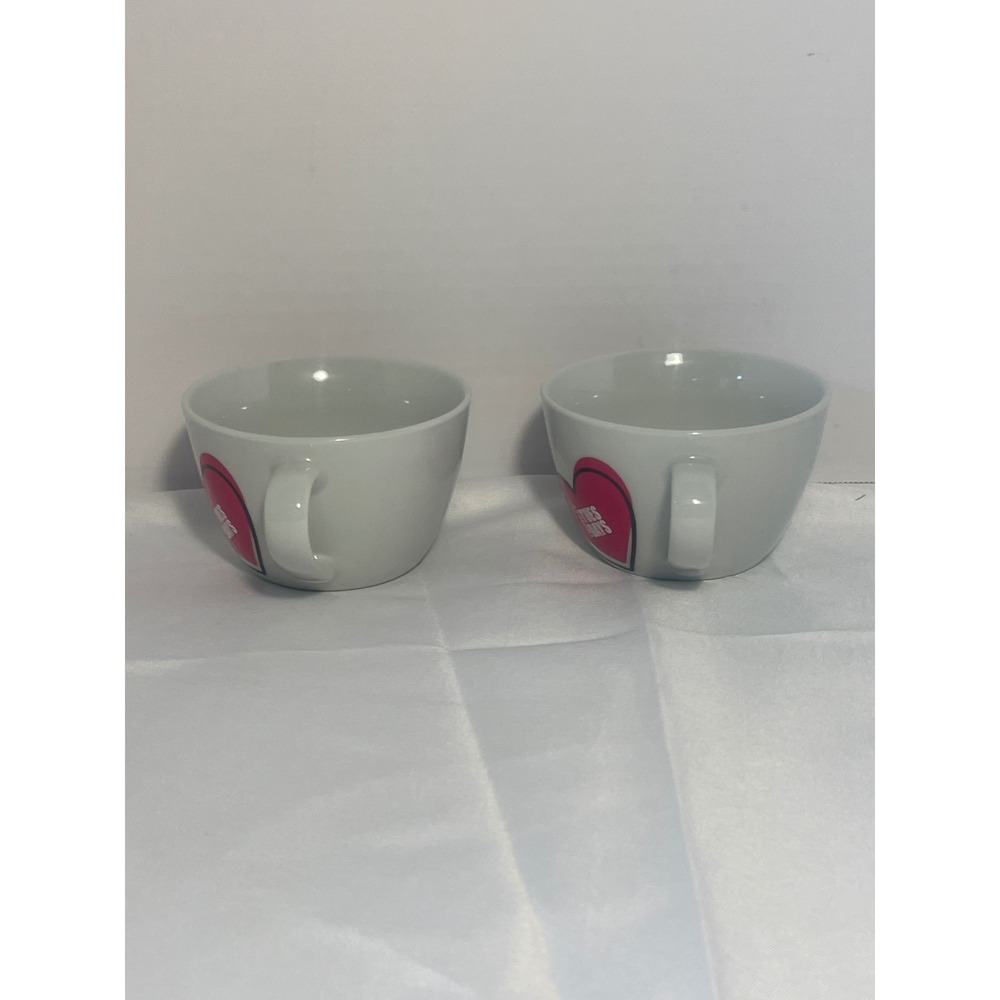 Set of‎ 2 White Mugs Heart Design Is It Tuesday Yet GetThanked - Picture 2 of 7